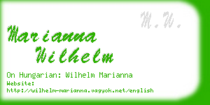 marianna wilhelm business card